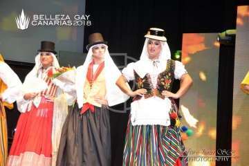 Lorena Aguilera se alza en Telde con el título de Belleza Gay Canarias 2018 (Foto Francisco Javier Santana)